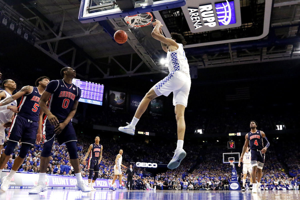 Nick Richards.

Kentucky beats Auburn, 80 - 53.

Photo by Quinn Foster | UK Athletics