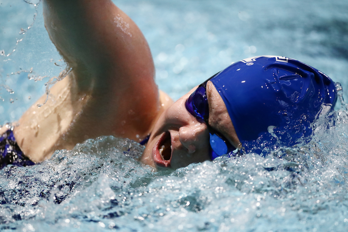 The UK men's and women's swim and drive teams beat Louisville on Senior Day at the Lancaster Aquatic Center on Saturday, January 26, 2019.

Photo by Elliott Hess | UK Athletics