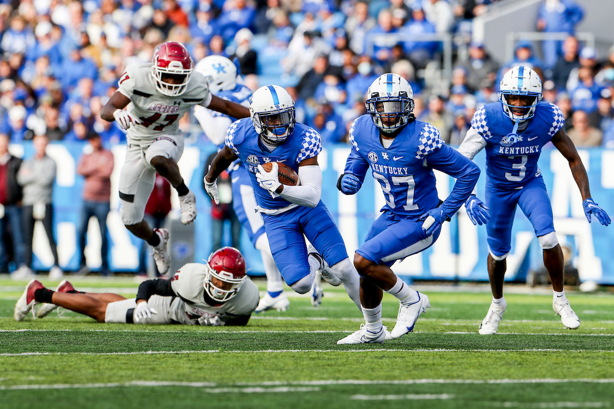 Josh Ali.

Kentucky beat New Mexico State 56-16.

Photos by Chet White | UK Athletics