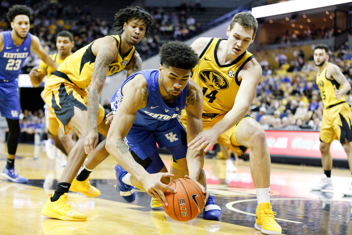 Nick Richards.


Kentucky beats Missouri, 66-58.

Photo by Elliott Hess | UK Athletics