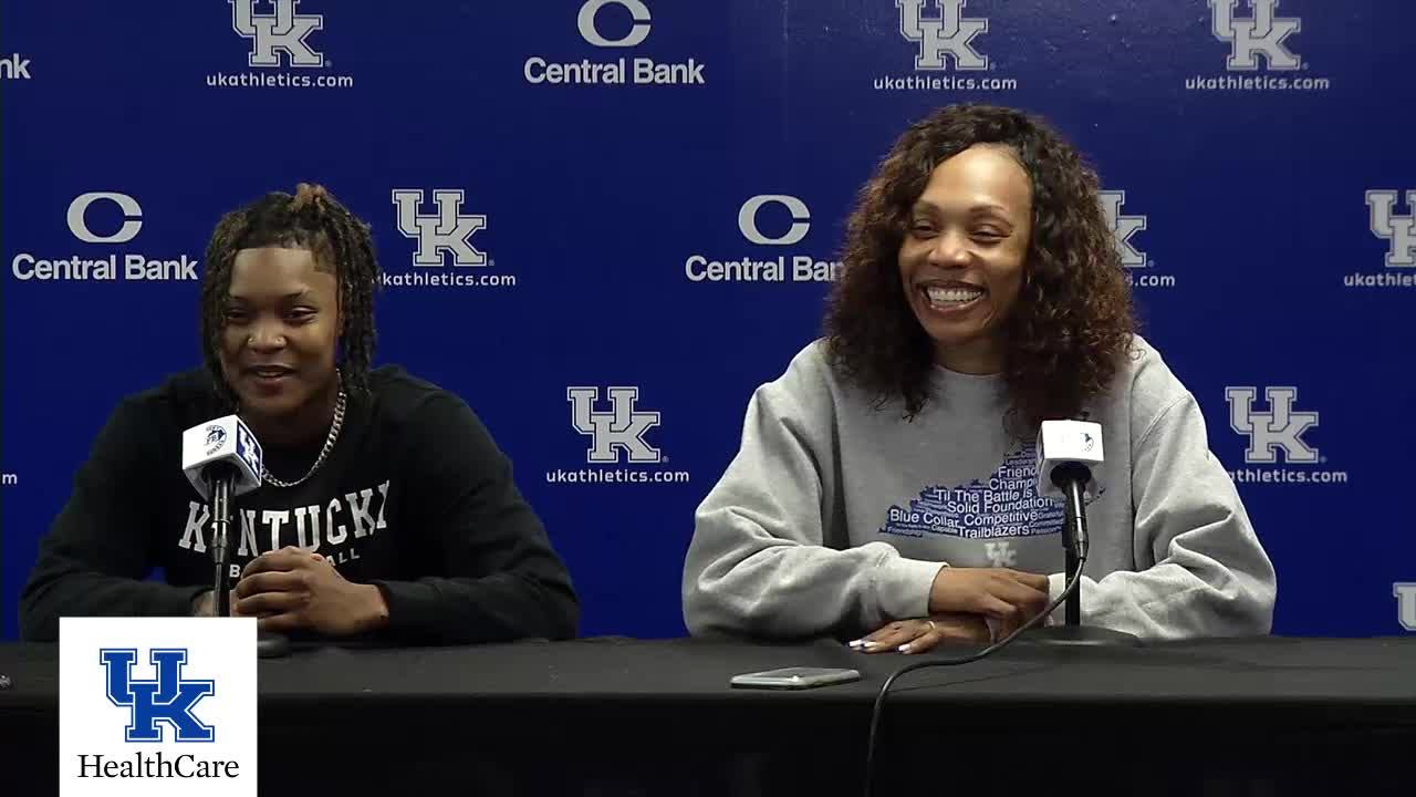 WBB: Coach Elzy and Jazmine Massengill - Pre=SEC Tournament