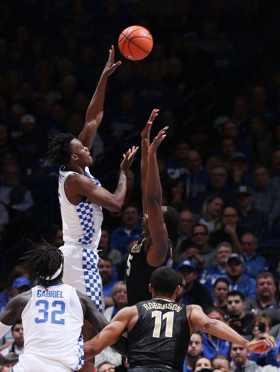 Jarred Vanderbilt.

The University of Kentucky men's basketball team beats Vanderbilt 83-81 on Tuesday, January 30, 2018 at Rupp Arena in Lexington, Ky.

Photo by Elliott Hess | UK Athletics