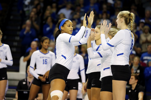 Leah Edmond

UK volleyball beats Purdue in the second round of the NCAA Tournament.  

Photo by Britney Howard  | UK Athletics