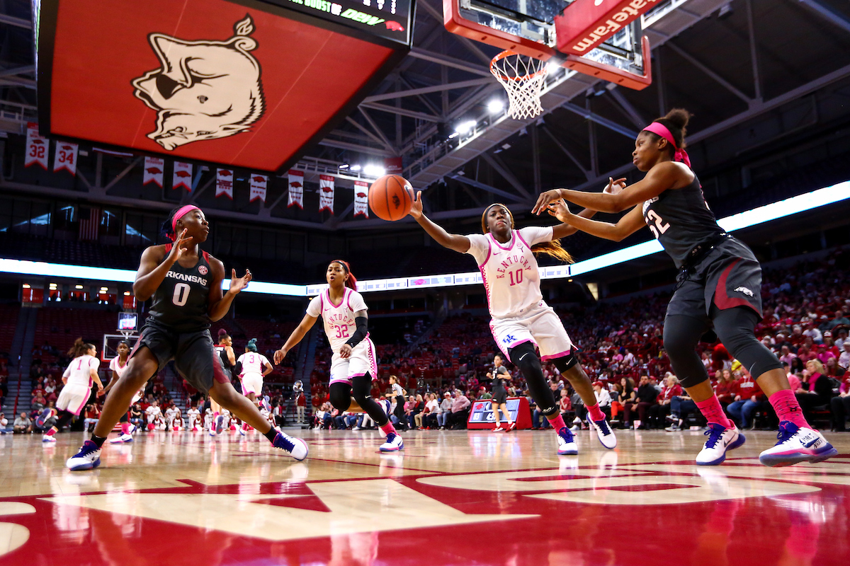 Rhyne Howard. 

Kentucky falls to Arkansas 103-85.

Photo by Eddie Justice | UK Athletics
