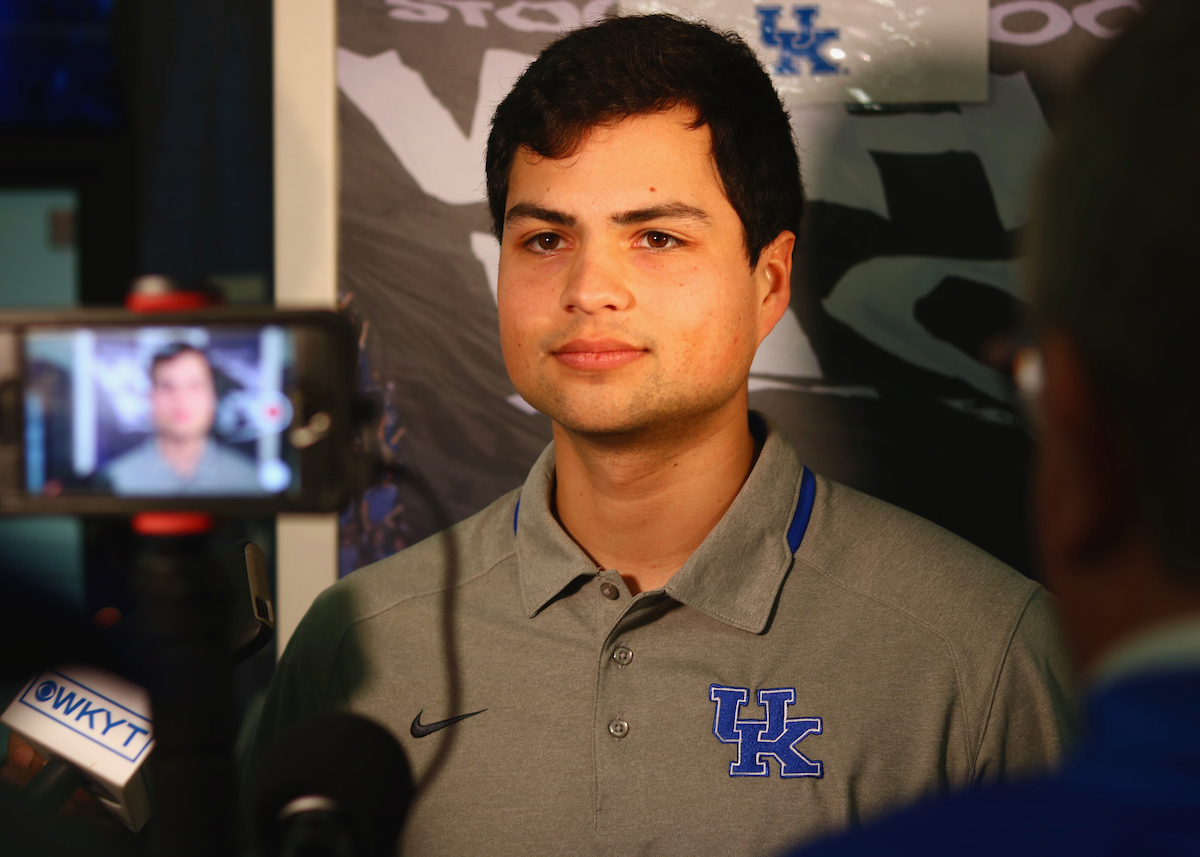 Marshall Gei.

Kentucky Baseball and Softball Media Day on February 5th, 2019.

Photo by Noah J. Richter | UK Athletics