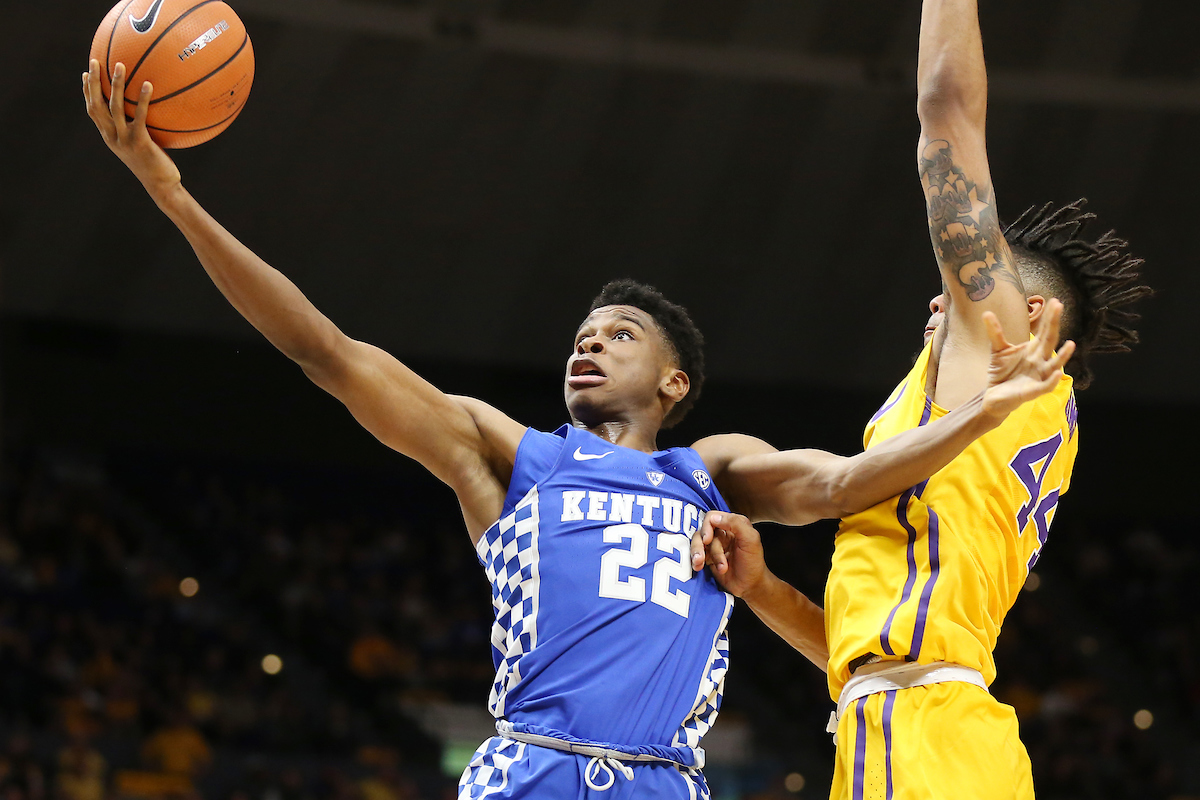 Shai Gilgeous-Alexander.

The University of Kentucky men's basketball team beat LSU 74-71 at the Pete Maravich Assembly Center in Baton Rouge, La., on Wednesday, January 3, 2018.

Photo by Chet White | UK Athletics
