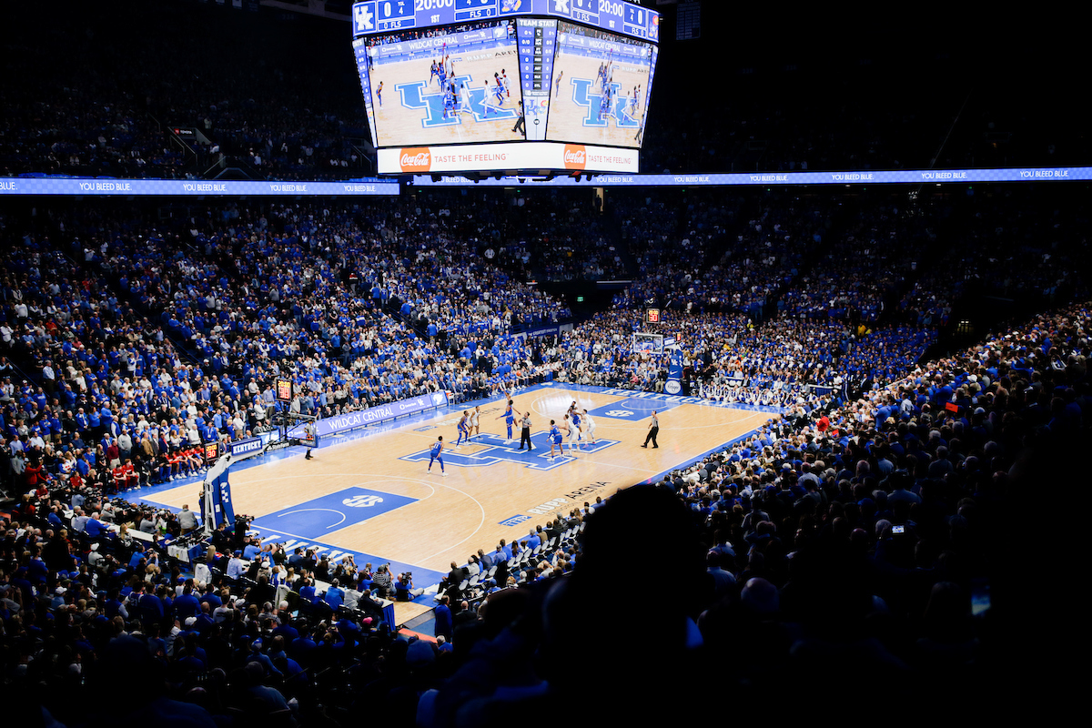 Rupp Arena.


The UK men's basketball team beat Kansas 71-63 at Rupp Arena on Saturday, January 26, 2019.

Photo by Isaac Janssen | UK Athletics