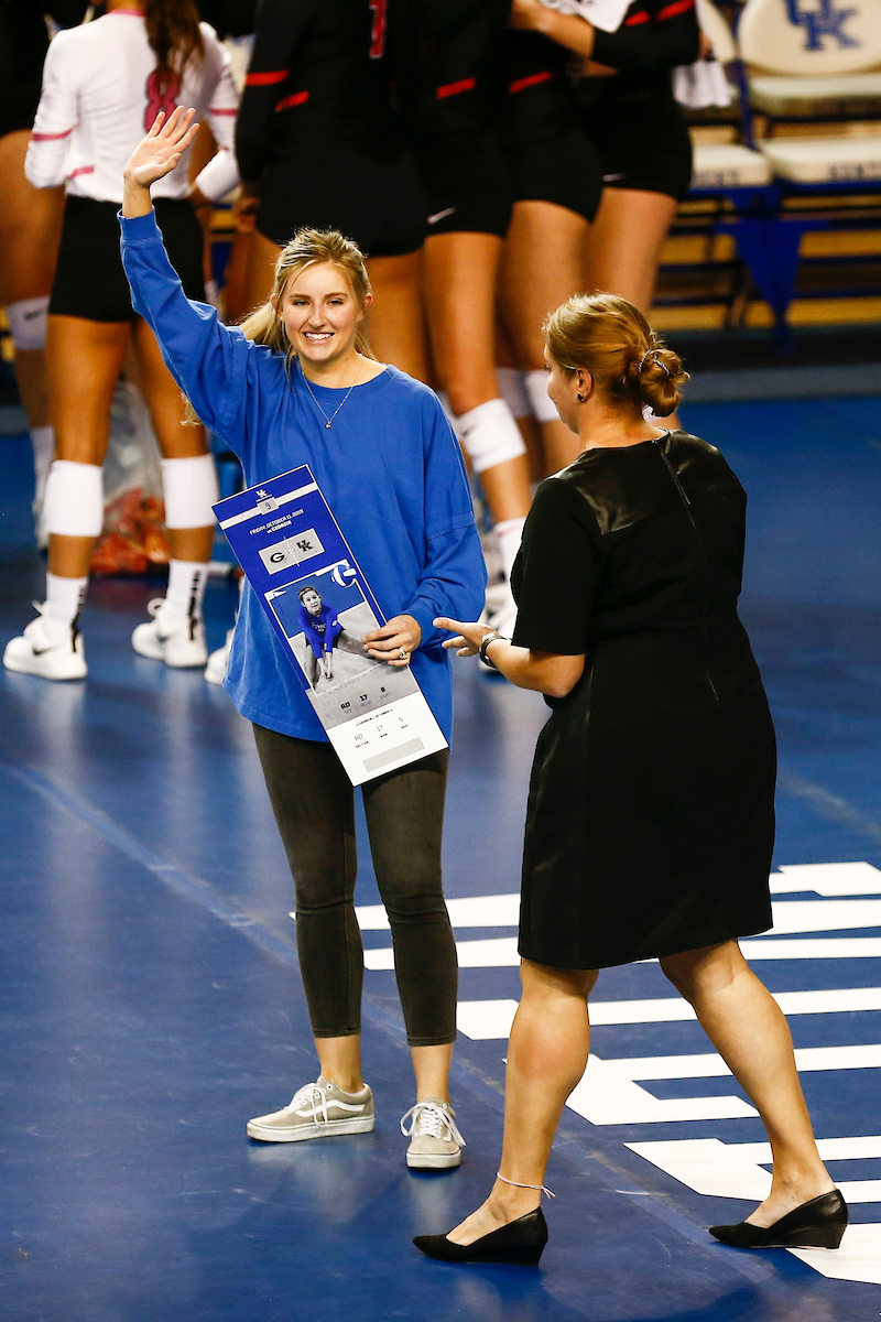 Volleyball Alumni.

Kentucky falls to Georgia 2-3.

Photo by Hannah Phillips | UK Athletics
