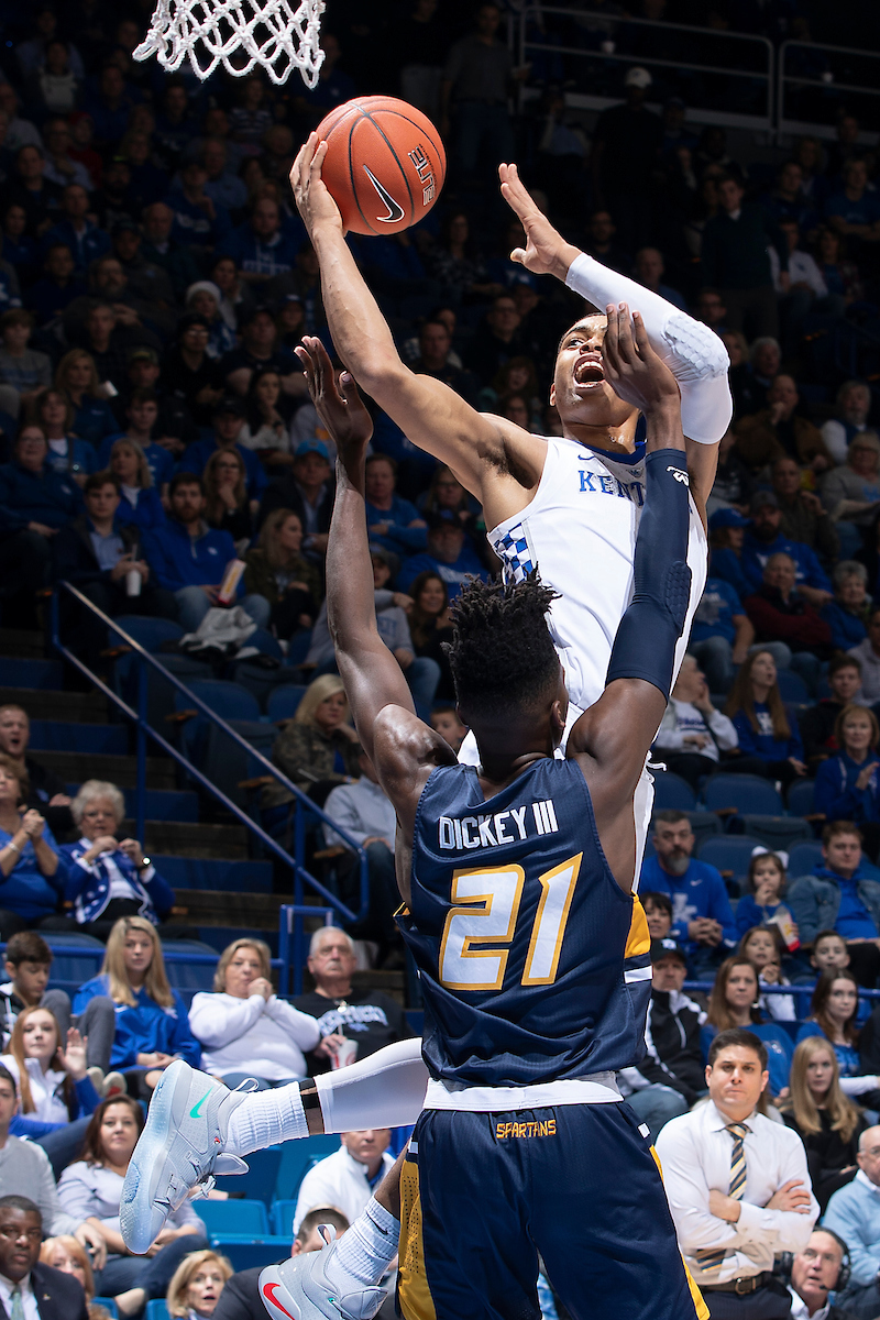 Keldon Johnson.

Kentucky men's basketball beat UNCG 78-61 on Saturday in Rupp Arena.

Photo by Chet White | UK Athletics