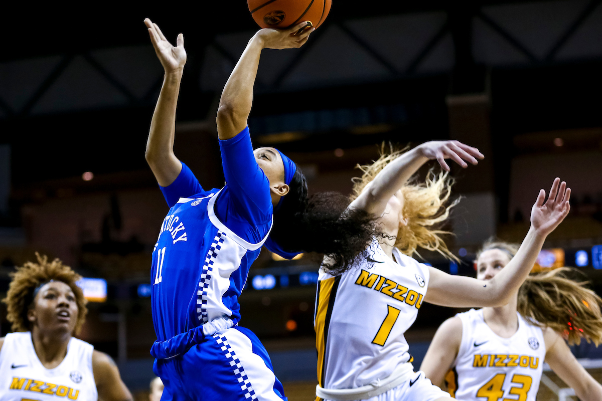 Jada Walker.

Kentucky defeats Missouri 78-63.

Photo by Eddie Justice | UK Athletics