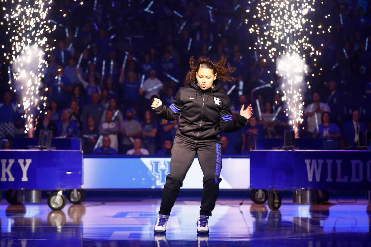 Sabrina Haines.

2019 Big Blue Madness

Photo by Chet White | UK Athletics