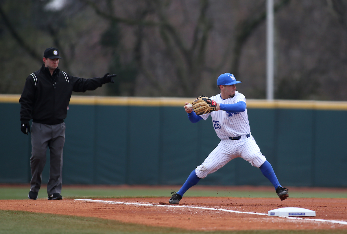 Luke Heyer

The University of Kentucky baseball team beat Texas Tech 11-6 on Saturday, March 10, 2018, in Lexington?s Cliff Hagan Stadium.

Barry Westerman | UK Athletics
