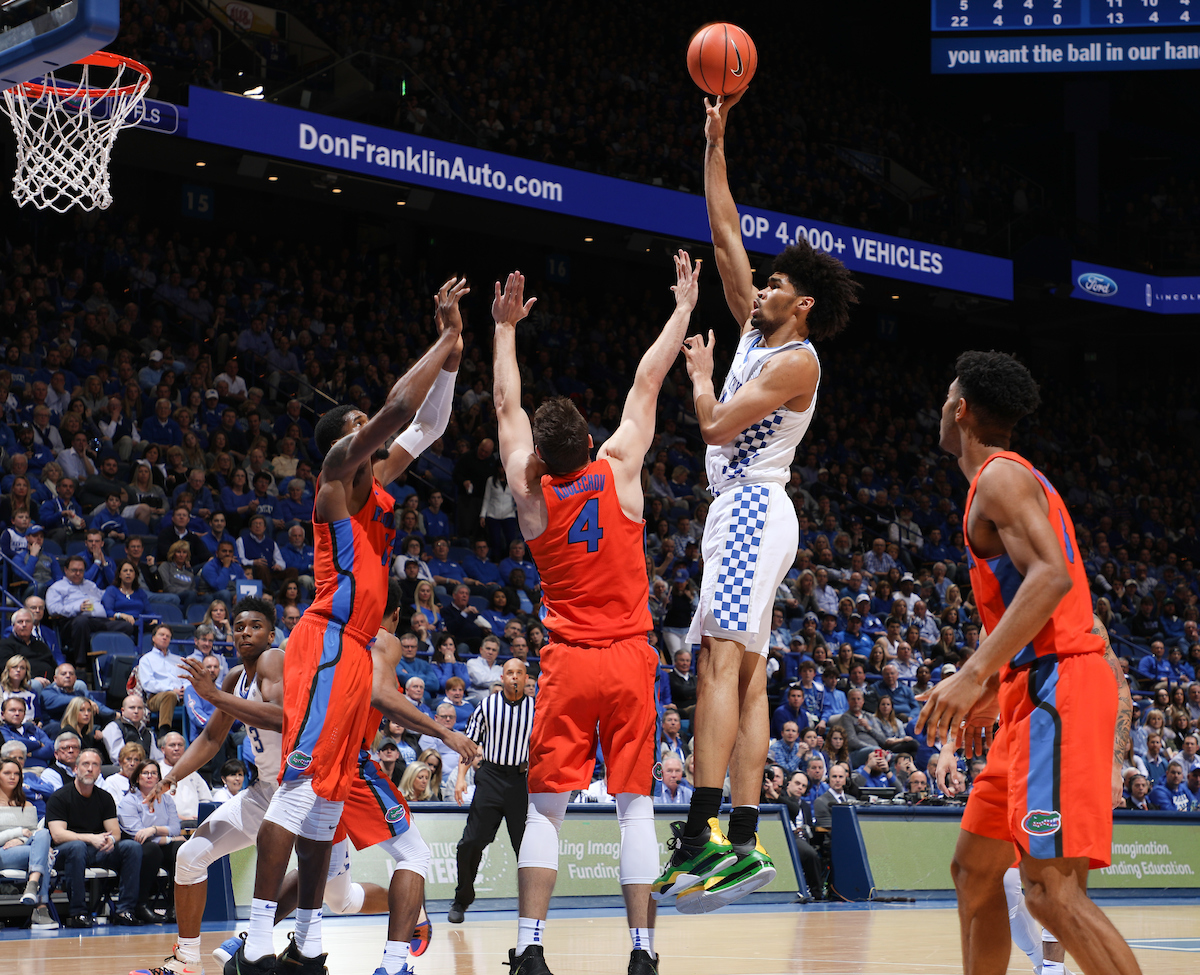 Nick Richards.

The University of Kentucky men's basketball team falls to Florida 66-64 on Saturday, January 20, 2018 at Rupp Arena in Lexington, Ky.

Photo by Elliott Hess | UK Athletics
