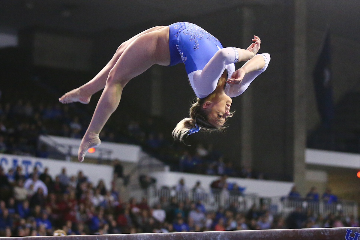 HAILEY POLAND.


Kentucky beats Alabama, 197.200 - 196.800.

Photo by Elliott Hess | UK Athletics
