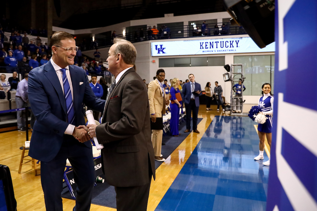 Matthew Mitchell. 

Kentucky beat Mississippi State 73-62.

Photo by Eddie Justice | UK Athletics