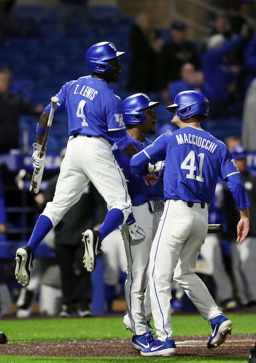 GRANT MACCIOCCHI, Zeke Lewis

The UK baseball team beat NKU on Wednesday, February 27, 2019.

Photo by Britney Howard | UK Athletics