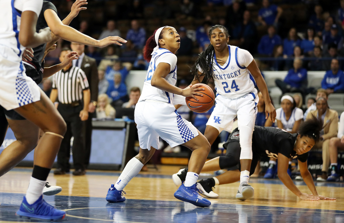 Jaida Roper
The UK Women's Basketball falls to South Carolina. 

Photo by Britney Howard | UK Athletics