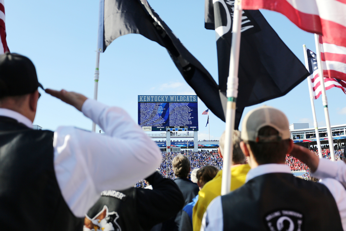 Veteran's Day

Georgia beats UK 34-17.

Photo by Britney Howard | UK Athletics