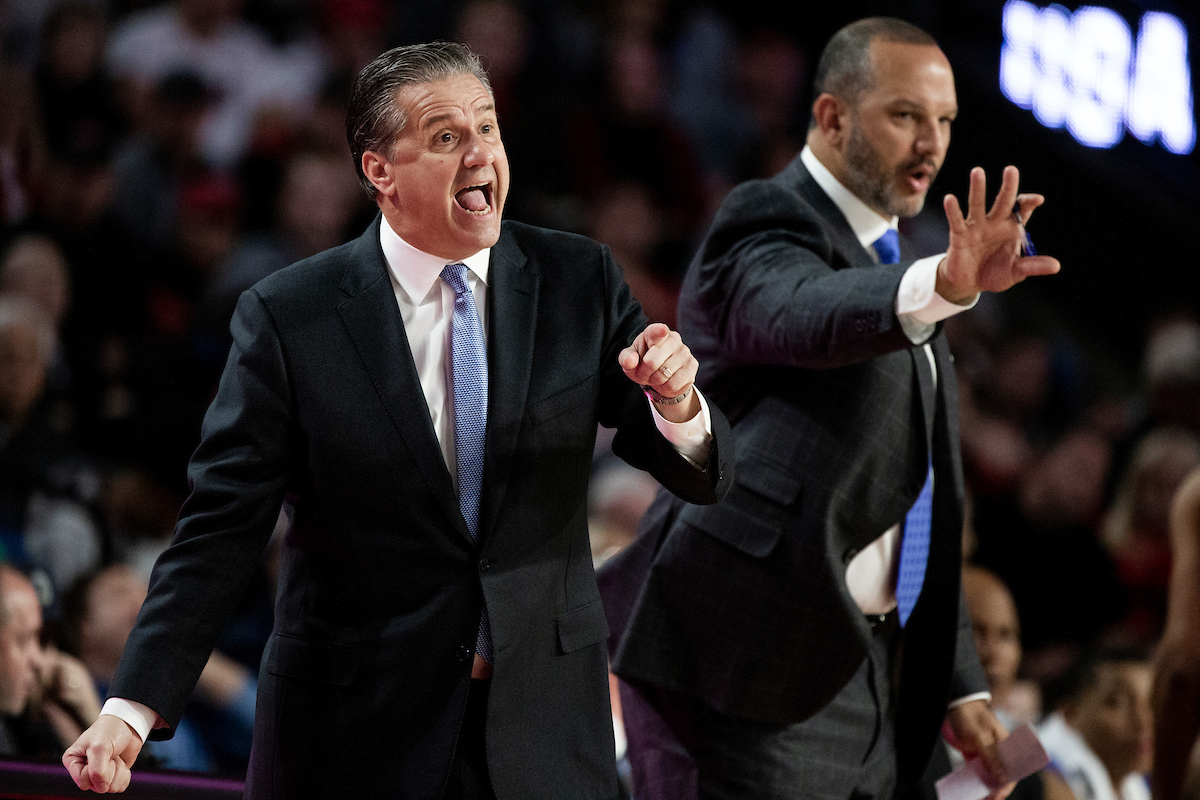 John Calipari. Tony Barbee.

Kentucky beat Georgia 69-49 at Stegeman Coliseum in Athens, Ga., on Tuesday, January 15, 2019.

Photo by Chet White | UK Athletics