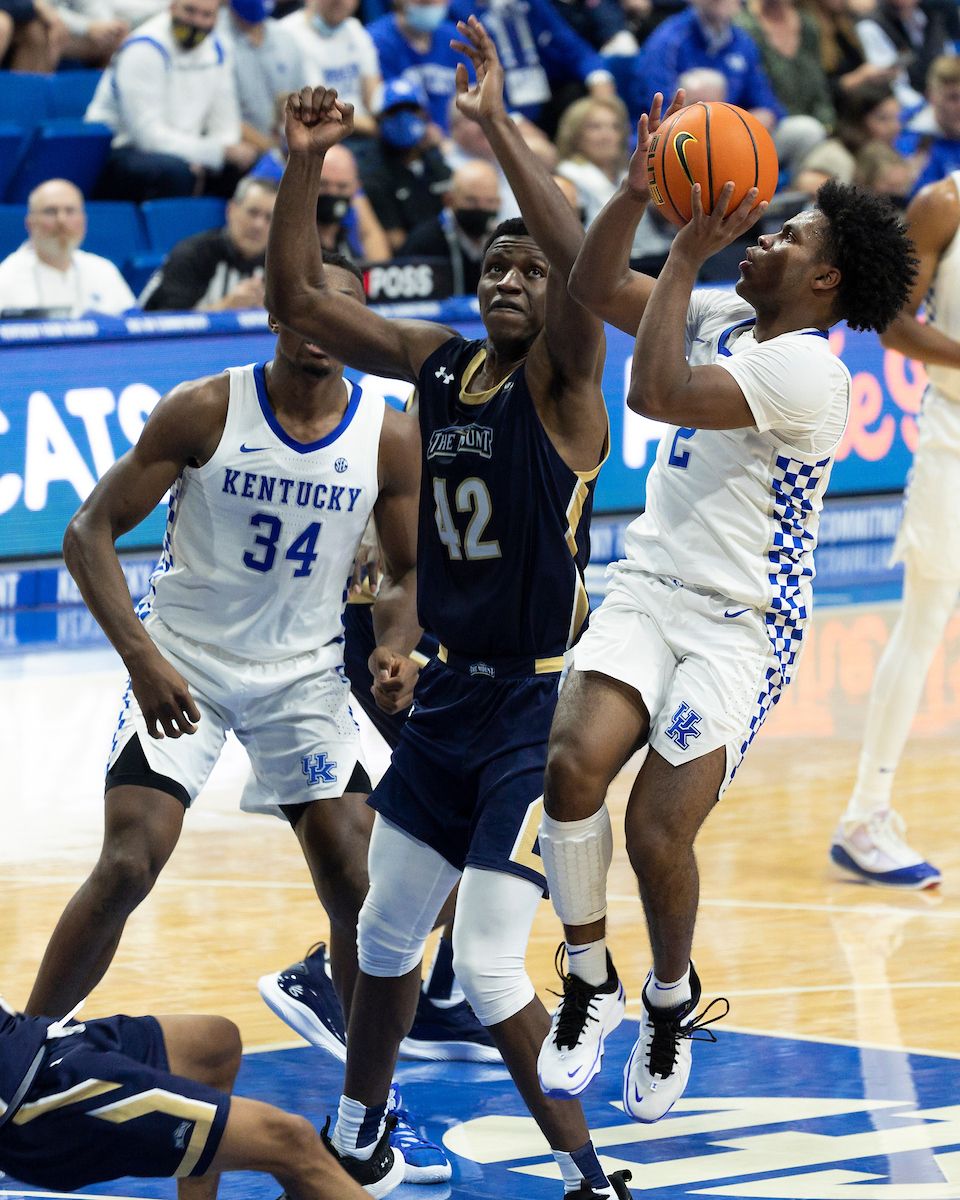 Sahvir Wheeler.

Kentucky beat Mount St. Mary's 80-55.

Photo by Grant Lee | UK Athletics