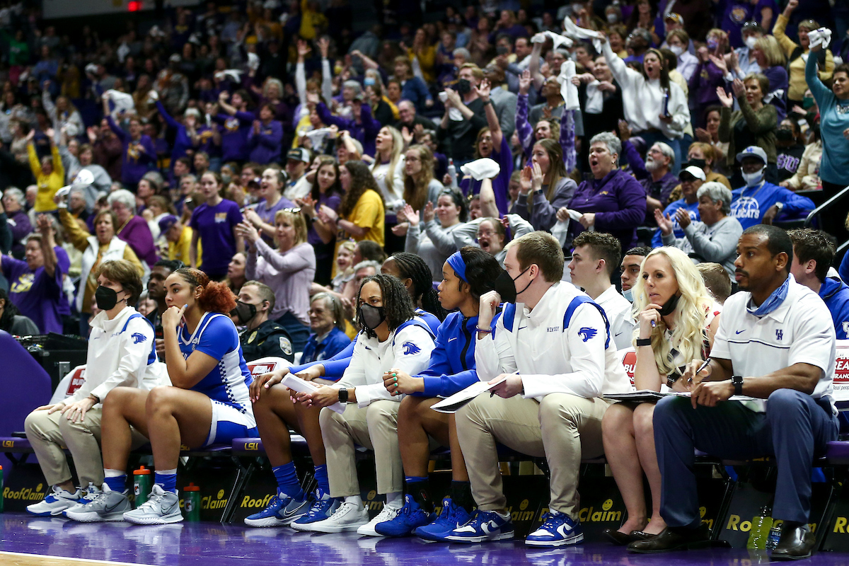 Team.

Kentucky loses to LSU 78-69.

Photo by Grace Bradley | UK Athletics