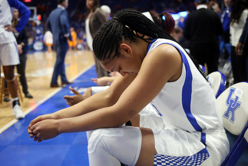 Alyssa Rice

The University of Kentucky women's basketball team falls to Tennessee on Sunday, December 31, 2017 at Rupp Arena. 

Photo by Britney Howard | UK Athletics