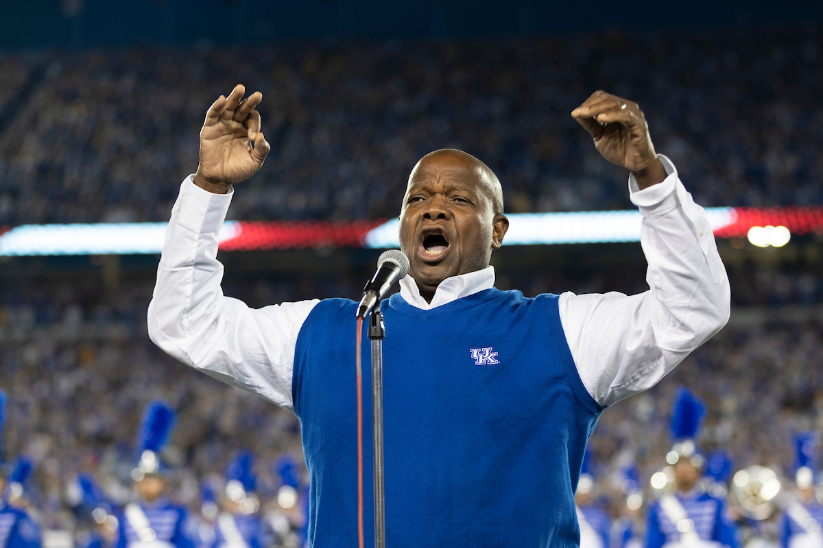 Everett McCorvey.

UK beat LSU 42-21.

Photo by Grant Lee | UK Athletics