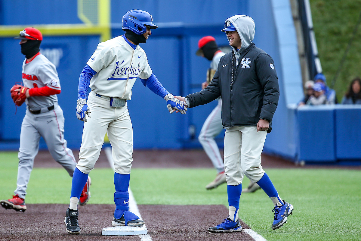 Ryan Ritter and Emilien Pitre.

Kentucky beats Georgia 10-8.

Photo by Sarah Caputi | UK Athletics