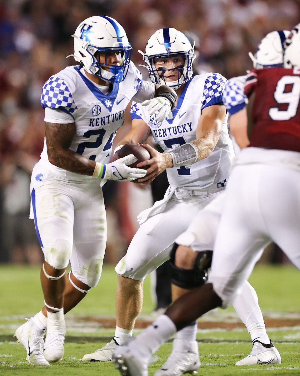 Chris Rodriguez Jr. Will Levis.

Kentucky beats South Carolina, 16-10.

Photo by Elliott Hess | UK Athletics