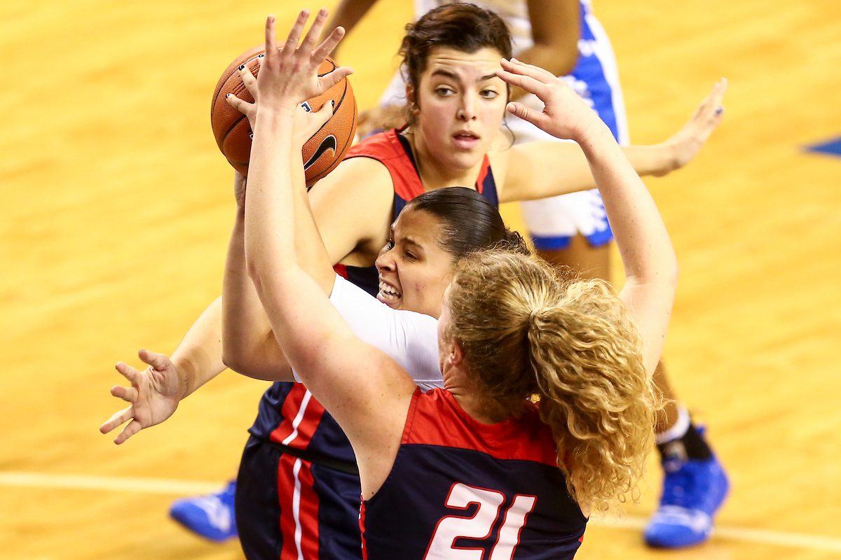 Sabrina Haines. 

Kentucky beats Samford 79-49.  

Photo by Eddie Justice | UK Athletics
