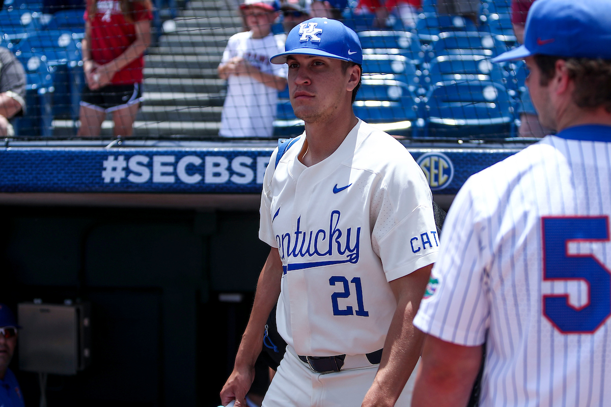 Wyatt Hudepohl.

Kentucky beats Vanderbilt 10-2.

Photo by Sarah Caputi | UK Athletics