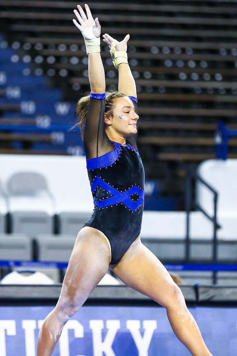 Raina Albores.

Gymnastics Blue-White Meet.

Photo by Sarah Caputi | UK Athletics