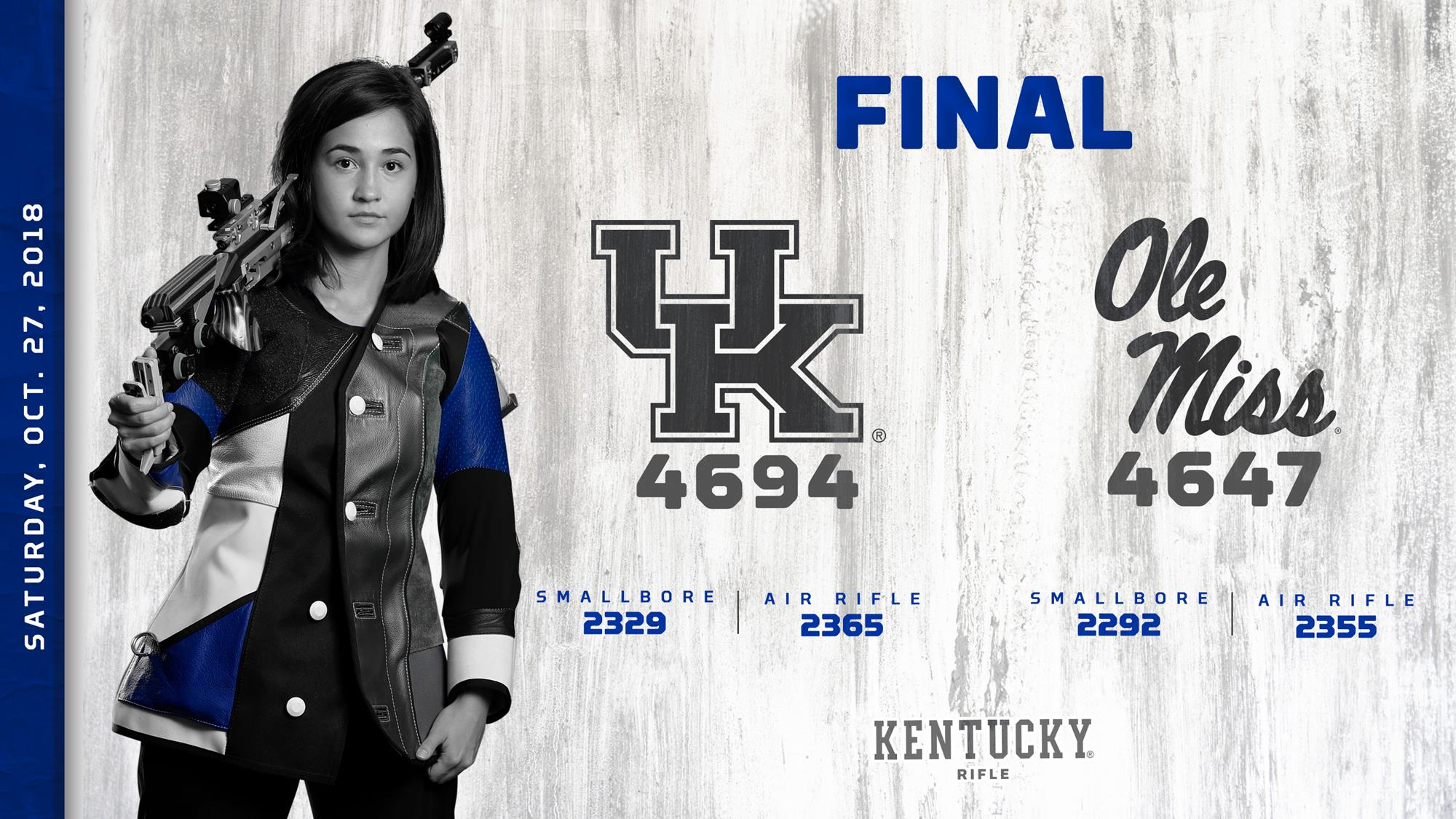 Kentucky Rifle Starts Weekend with 4694 at Ole Miss