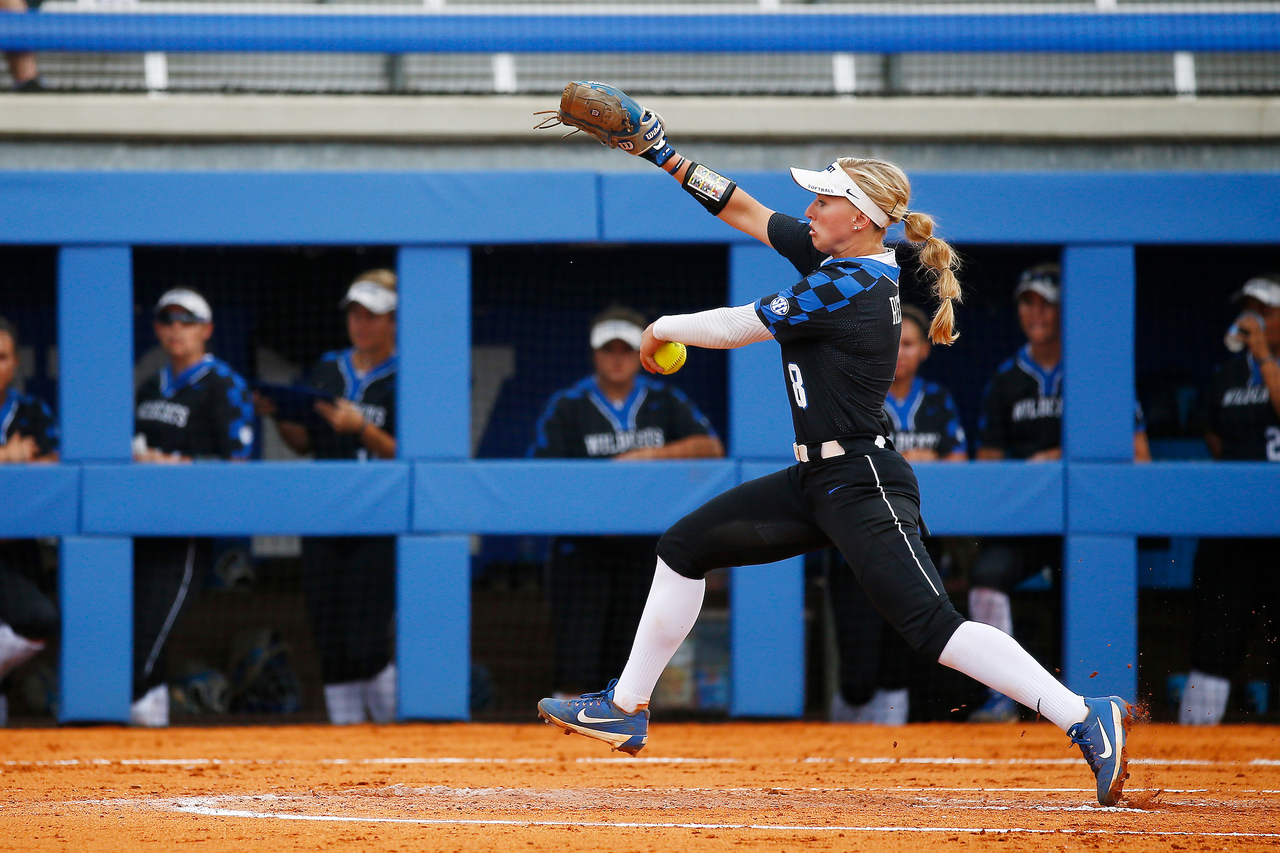 Erin Rethlake.

The University of Kentucky softball team beat UIC 10-1 in the Cats NCAA Championship Lexington Regional opening game at John Cropp Stadium on Saturday, May 19, 2018.

Photo by Chet White | UK Athletics