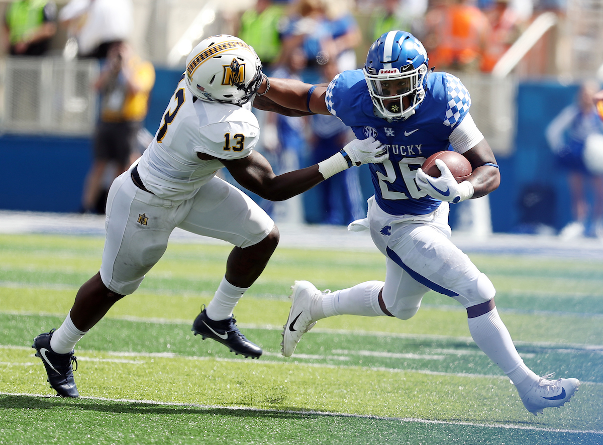 Benny Snell

UK football beats Murray State 48-10.

Photo by Britney Howard | UK Athletics