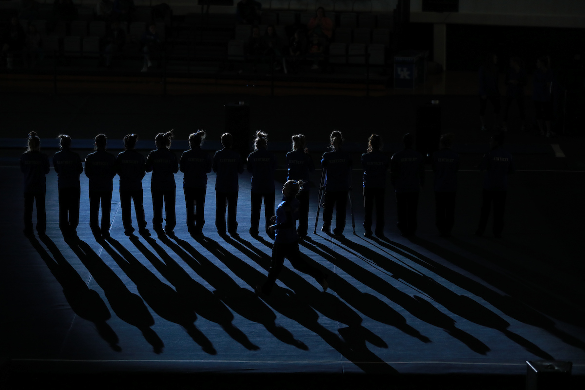 Gymnastics Blue-White Photo Gallery