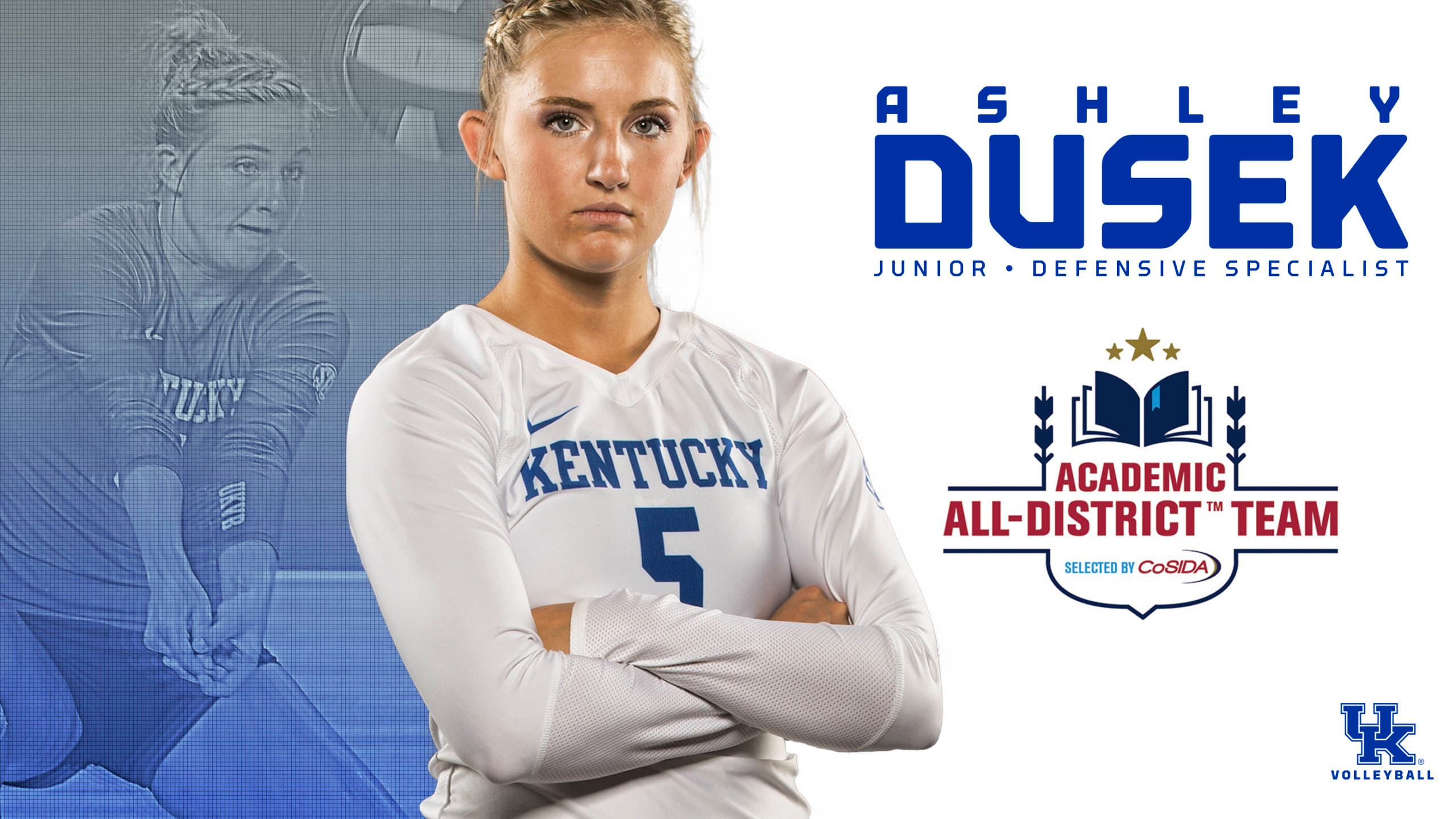 Ashley Dusek Named CoSIDA Academic All-District