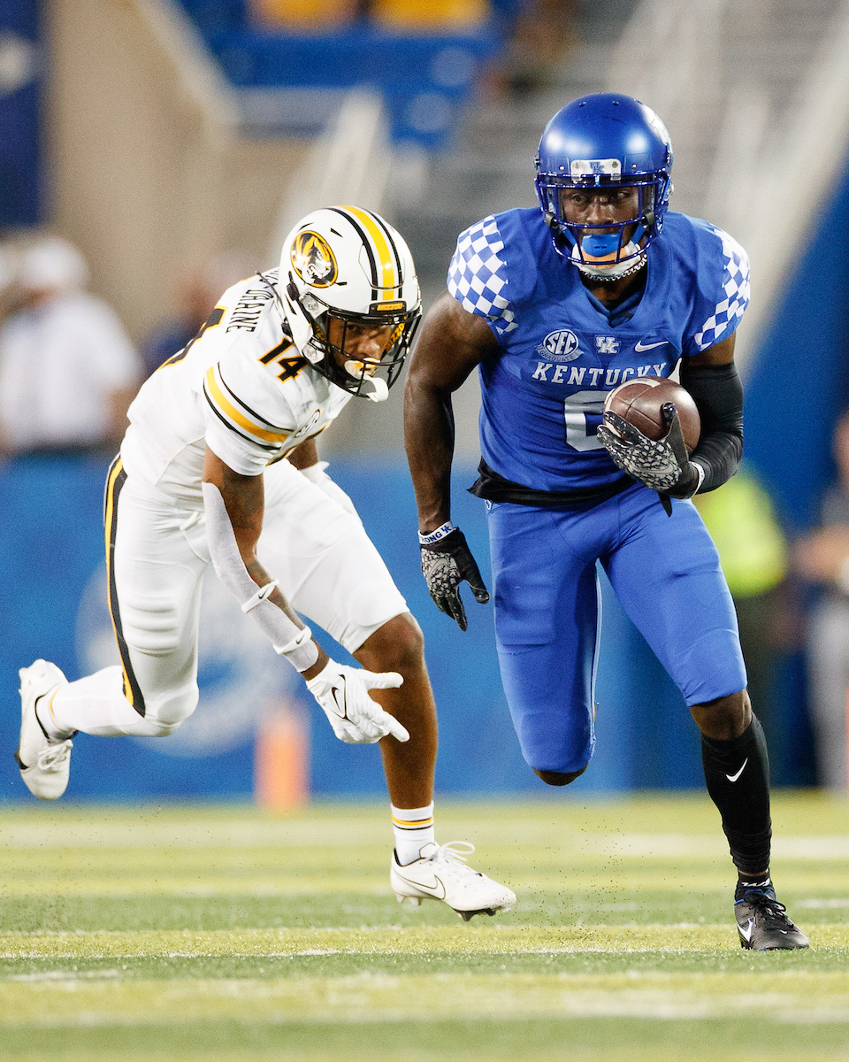 Josh Ali.

Kentucky beat Missouri, 35-28.

Photo by Elliott Hess | UK Athletics
