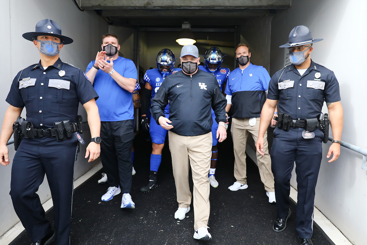 Coach Mark Stoops.

Kentucky beats NC State, 23-21, to win the TaxSlayer Gator Bowl.

Photo by Elliott Hess | UK Athletics