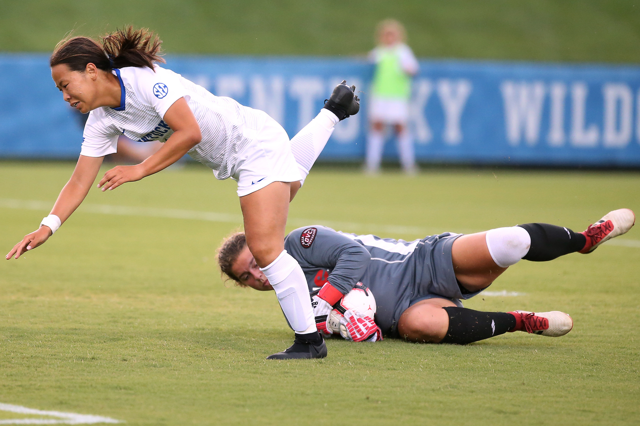 Yuuka Kurosaki.


The University of Kentucky women's soccer team beat SIUE 2-1 in the Cats season openr on Friday, August 17, 2018, at The Bell in Lexington, Ky.

Photo by Chet White | UK Athletics