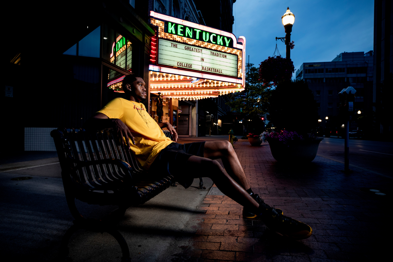 Keion Brooks Jr.

UK menâ??s basketball photo shoot at the Kentucky Theater.

Photo by Chet White | UK Athletics