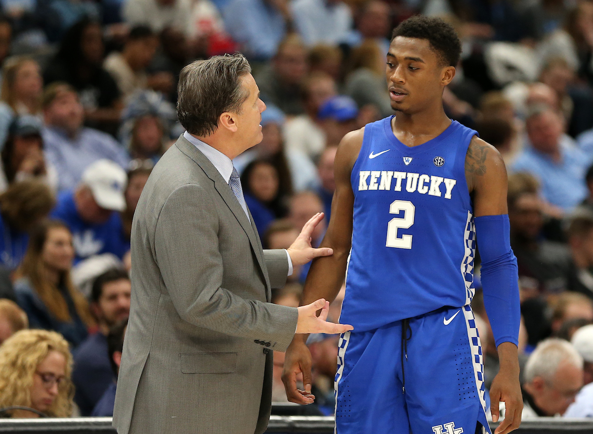 Ashton Hagans. 

UK beats to UNC 80-72. 


Photo By Barry Westerman | UK Athletics