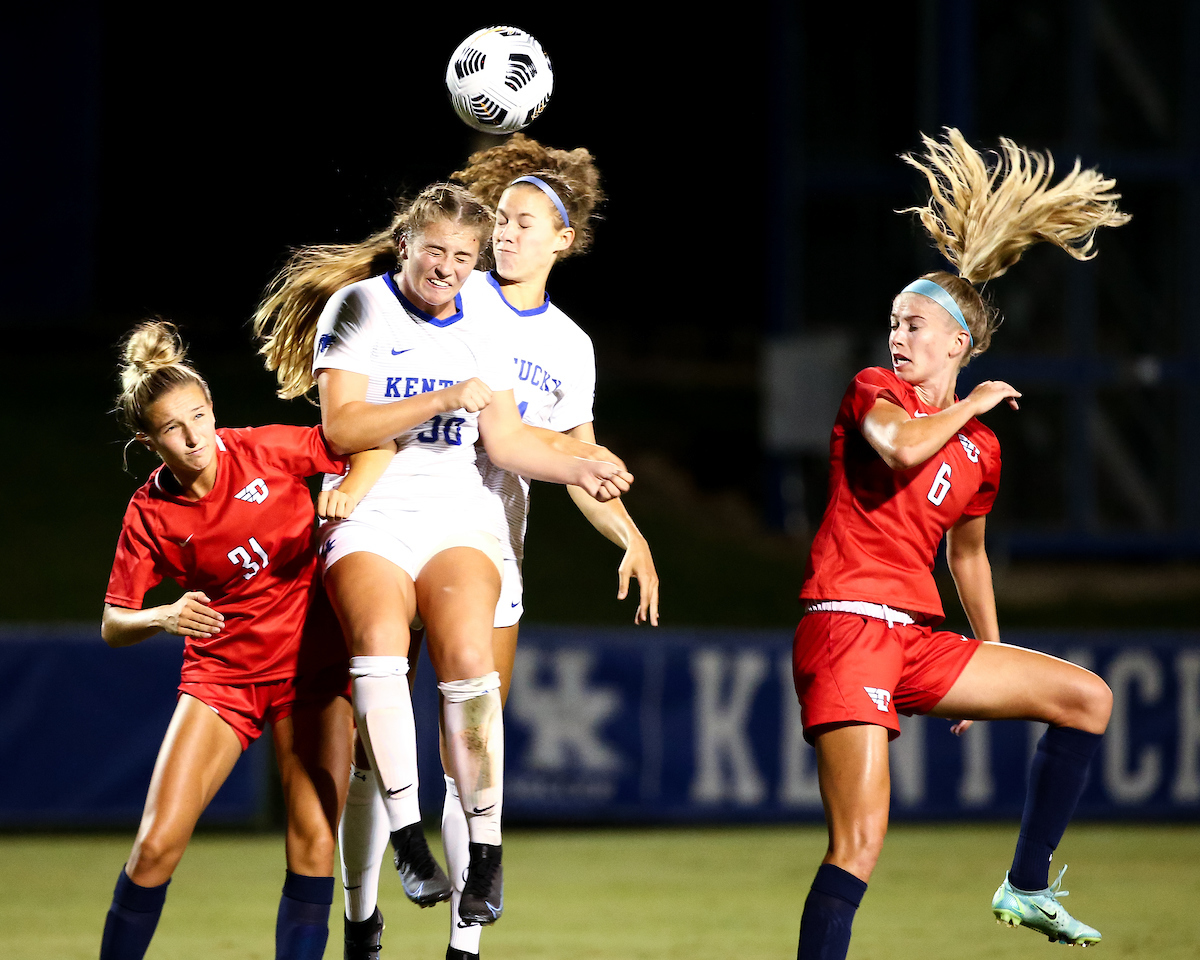 Jordyn Rhodes. Paige Archbold.

Kentucky ties Dayton 0-0.

Photo by Eddie Justice | UK Athletics