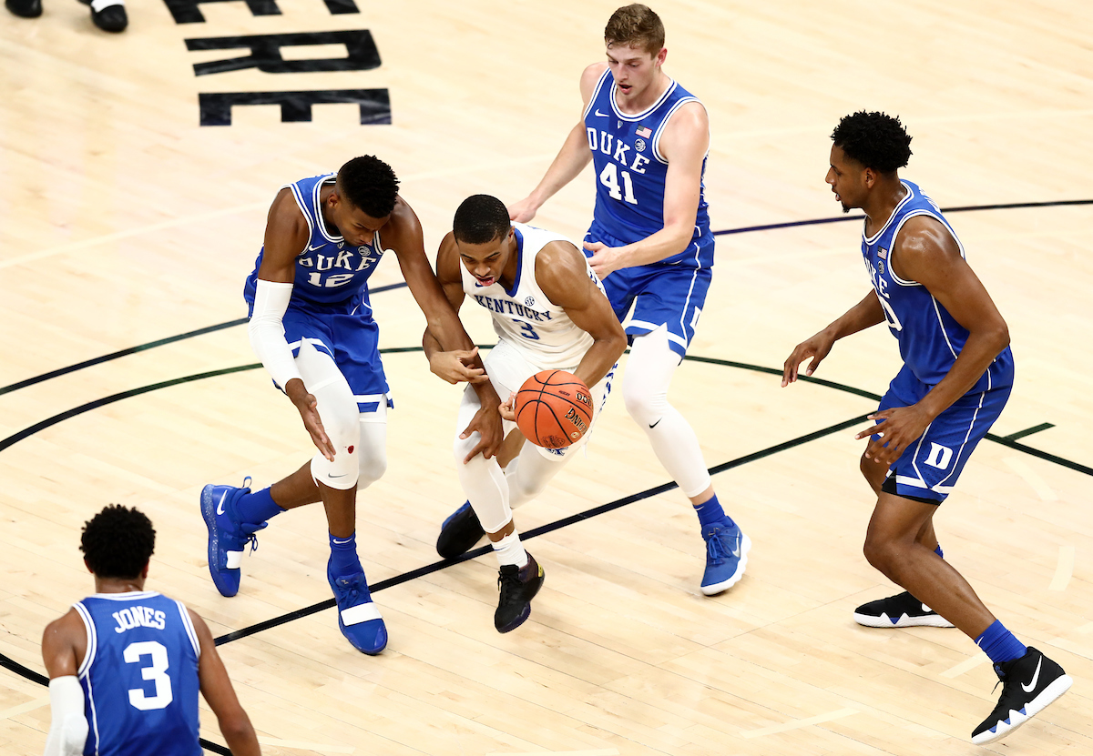 Keldon Johnson.

Men's basketball falls to Duke 118-84.


Photo by Elliott Hess | UK Athletics