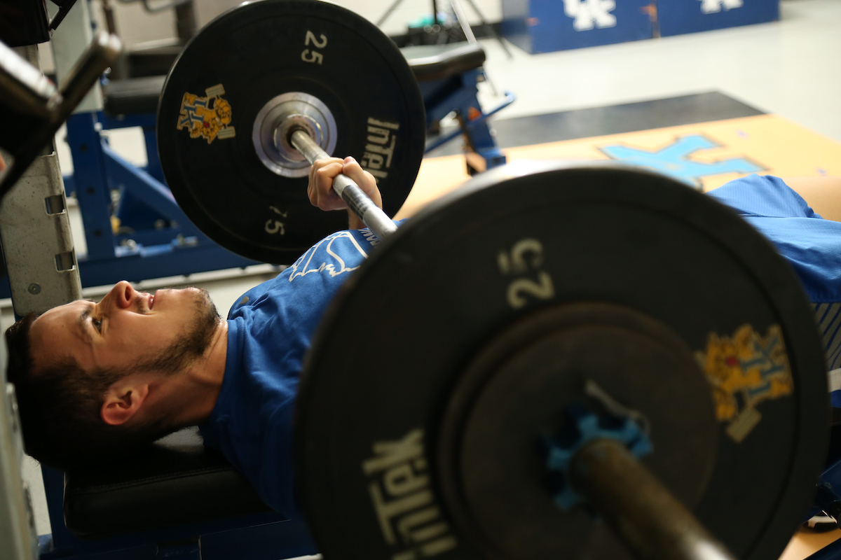 Brad Calipari.

Big Blue Caravan. Somerset, Ky. Somerset Kroger. June 21, 2018.

Photo by Chet White | UK Athletics