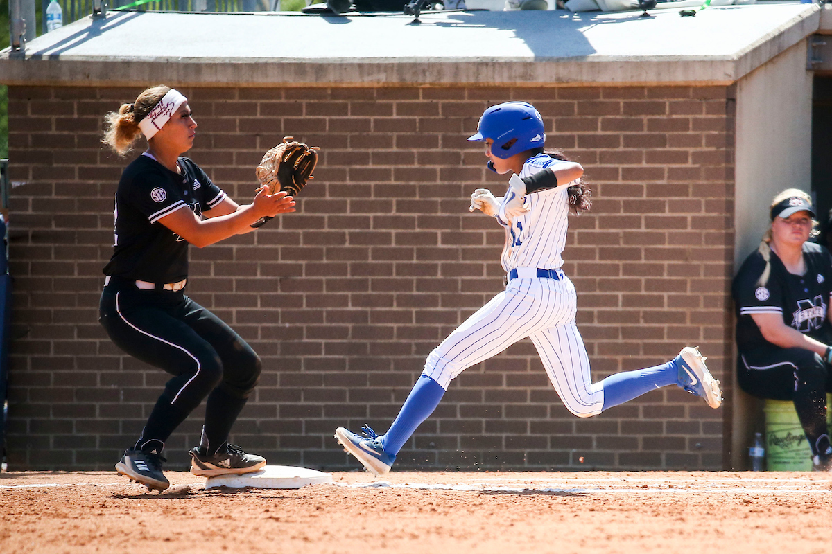 Vanessa Nesby.

Kentucky defeats Mississippi State 9-5.

Photo by Sarah Caputi | UK Athletics