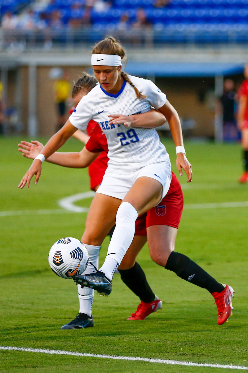 Emily Hahnel. 

Kentucky beats Louisiana Lafayette 5-0. 

Photo By Barry Westerman | UK Athletics