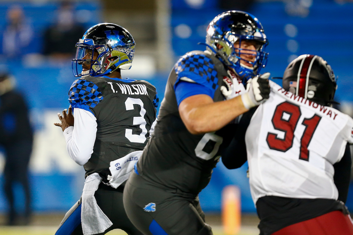 Terry Wilson. 

Kentucky beats South Carolina, 41-18. 

Photo By Barry Westerman | UK Athletics
