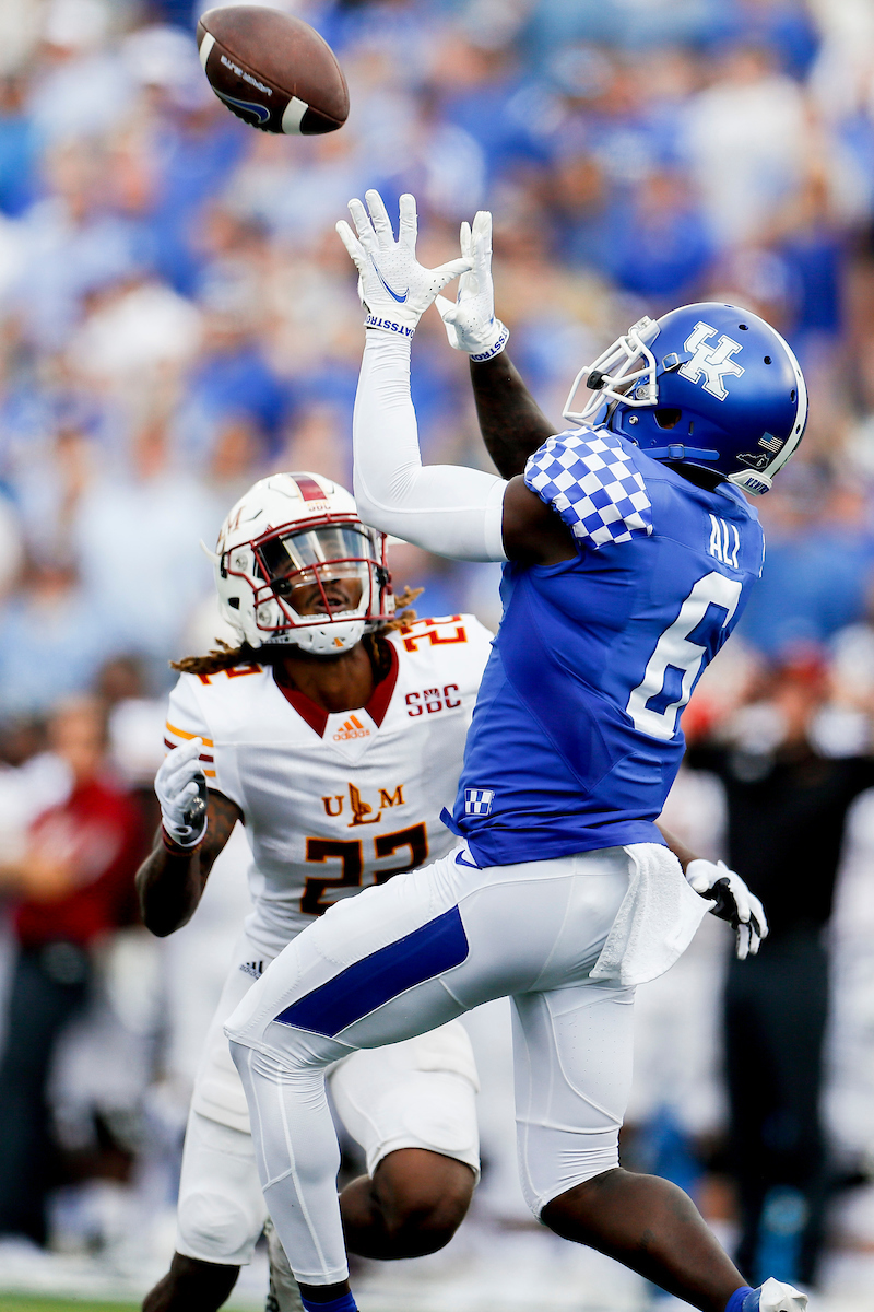 Josh Ali.

UK beat ULM 45-10.

Photos by Chet White | UK Athletics
