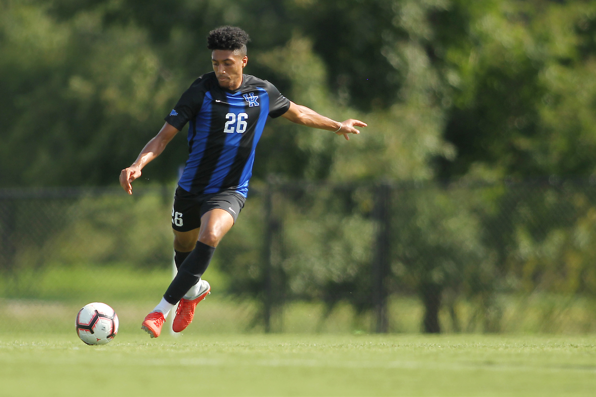 Nicholas Blassou.

Kentucky men's soccer in action again S. Louis University in an exhibition match on Sunday, August 12th, 2018 at The Bell in Lexington, Ky.

Photo by Quinlan Ulysses Foster I UK Athletics